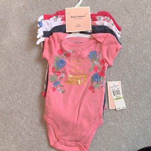 NWT 5 pack Juicy Couture Bodysuits